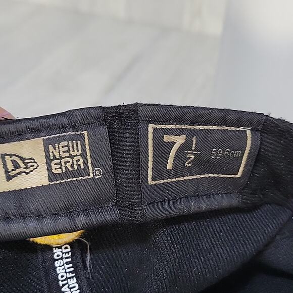 New Era 59Fifty MLB Pirates Hat, Black, Baseball Hat - Picture 8 of 9